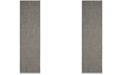 Safavieh Courtyard Black and Light Grey 2'3" x 10' Sisal Weave Runner Area Rug
